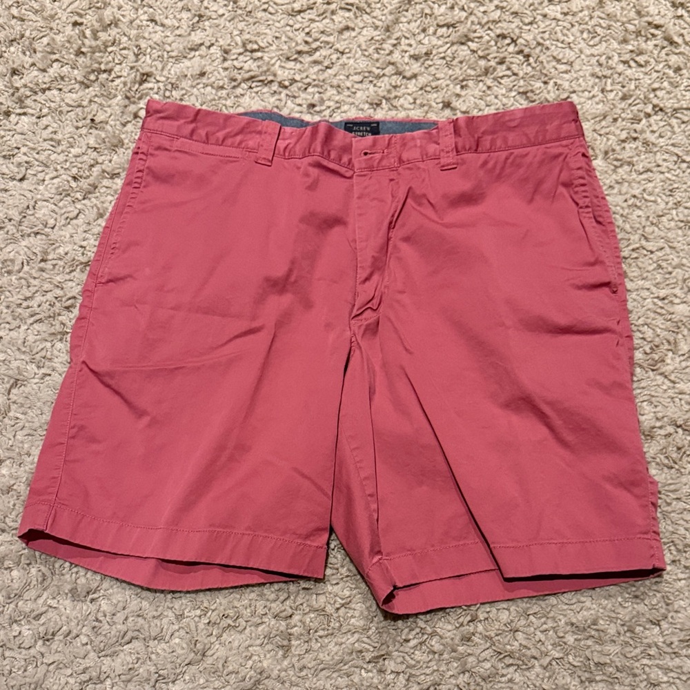 J Crew Stretch Men’s Soft Red Shorts 36 Waist 9 Inseam